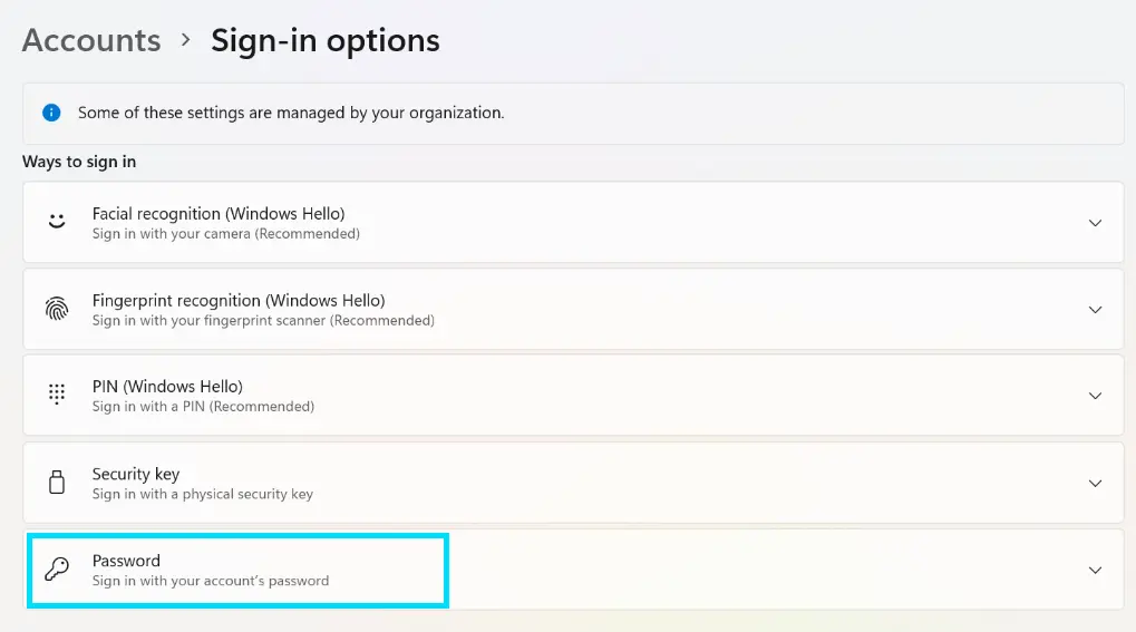 How To Change Your Password In Windows 11