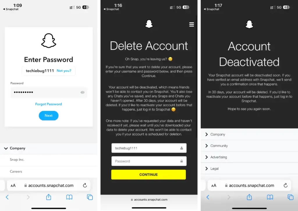 How to Delete Snapchat Account on iPhone