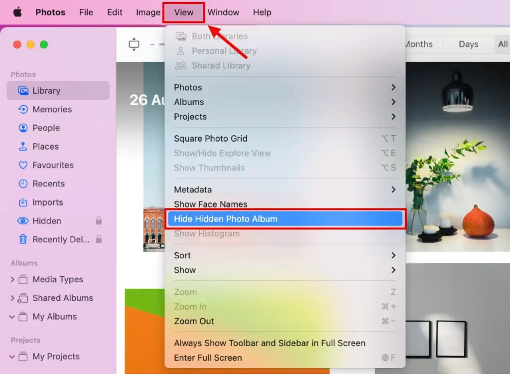 How to Hide the Hidden Folder Using the Photos App