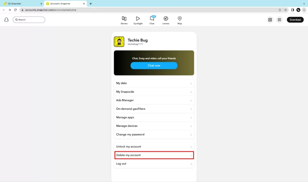 How To Delete Snapchat Account On The Web