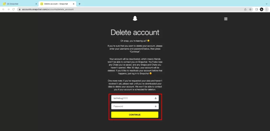 How To Delete Snapchat Account On The Web