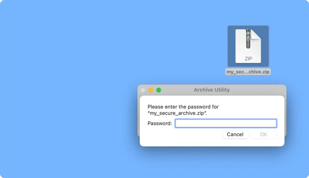 How to Create Password Protected Zip Files in Mac