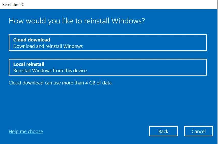 How to Factory Reset Windows 10